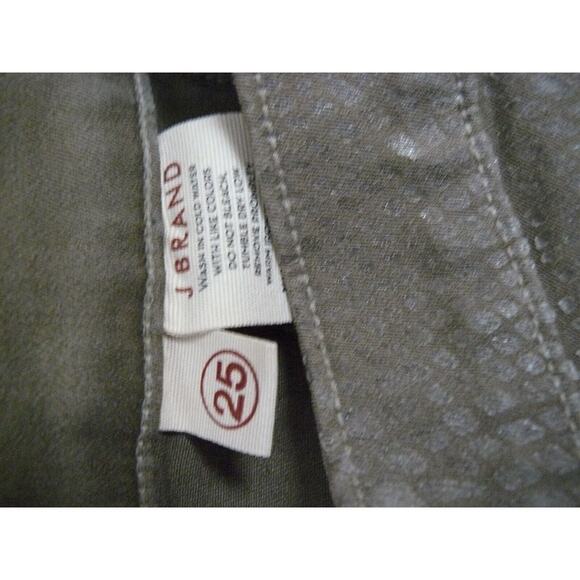 $250 J Brand Snake Reptile Waxed Green Skinny Jeans 25 NEW - Picture 7 of 7